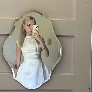 Odd Muse 🪽🪽🪽The Ultimate Muse Satin Straight Neck Mini Dress 🪽🪽🪽